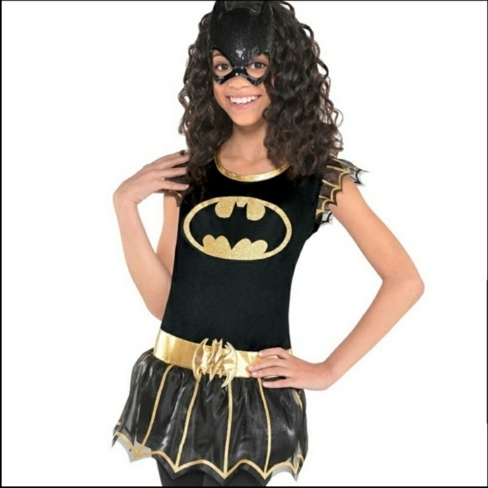 DC Comics Batman Batgirl Tunic Top Child Small / Medium S/M Halloween Costume